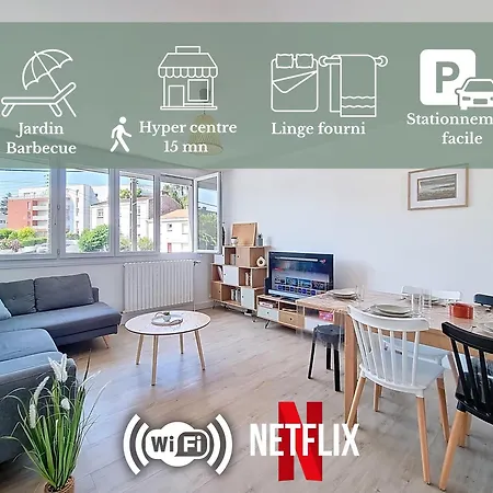 L'urbaine, Maison De Spacieuse, Jardin, Wifi